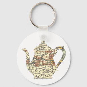 Shakespeare Teapot Key Ring