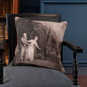 Shakespeare The Tempest Miranda Falls in Love Cushion