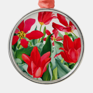 Shakespeare Tulips Metal Tree Decoration
