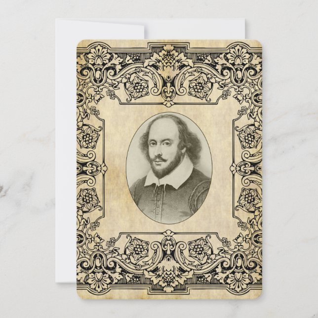 Shakespeare Wedding Invitation (Front)