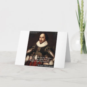 Shakespeare "Words In Heaven" Wisdom Quote Gifts Card