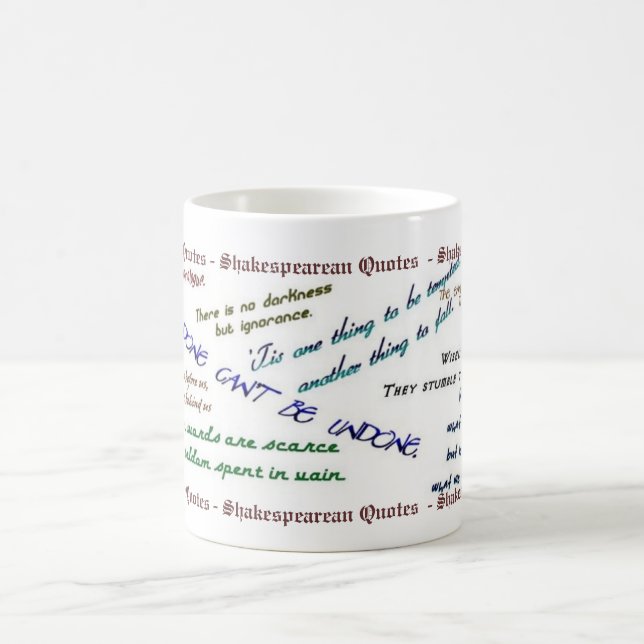 Shakespearean Quotes Mug (Center)