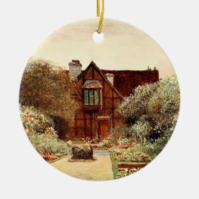 Shakespeare's Birthplace II, Stratford-upon-Avon Ceramic Ornament (Front)