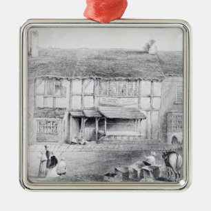 Shakespeare's Birthplace Metal Ornament