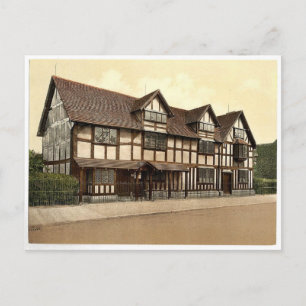 Shakespeare's birthplace, Stratford-on-Avon, Engla Postcard