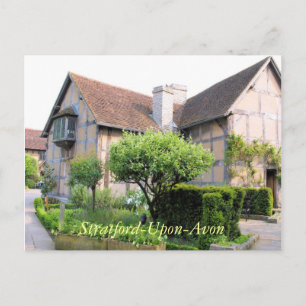 Shakespeare's birthplace Stratford UK postcard