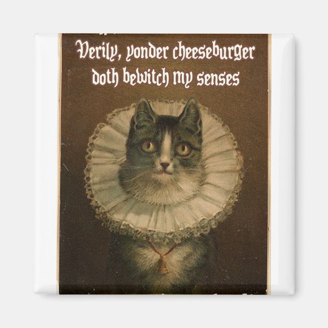 Shakespeare's Cat Magnet (Front)