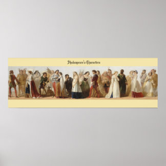Shakespeare's Characters Poster