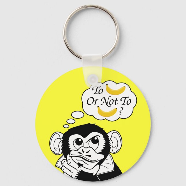 Shakespeare's Monkey Key Ring (Front)