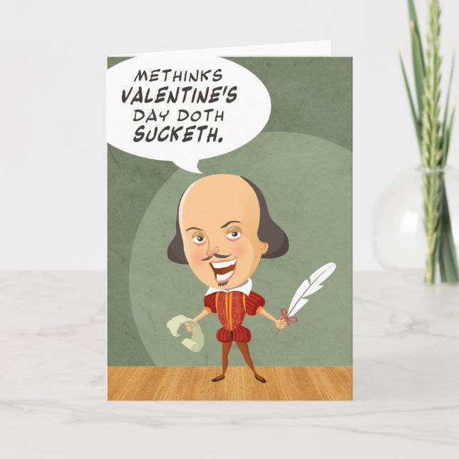 Shakespeare's Not In Love Greeting Card (Front)