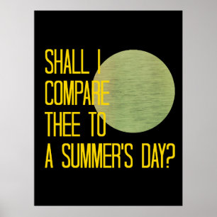 Shakespeare's Summer Day Poster