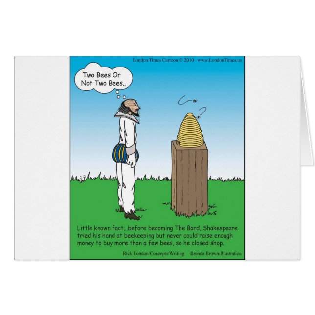 Shakespeare's The BeeKeeper Funny Gifts & Tees (Front Horizontal)