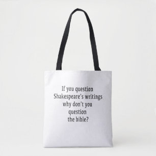 Shakespears's wrtings Tote Bag