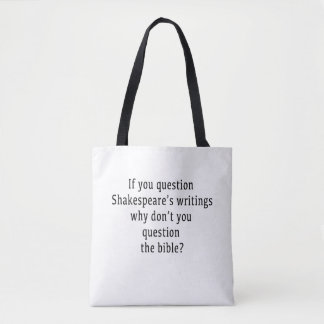 Shakespears's wrtings Tote Bag