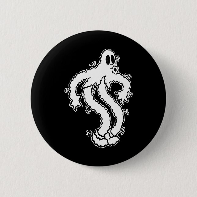 Shakey Koko The Clown Ghost Cute Ghost Halloween S 6 Cm Round Badge (Front)