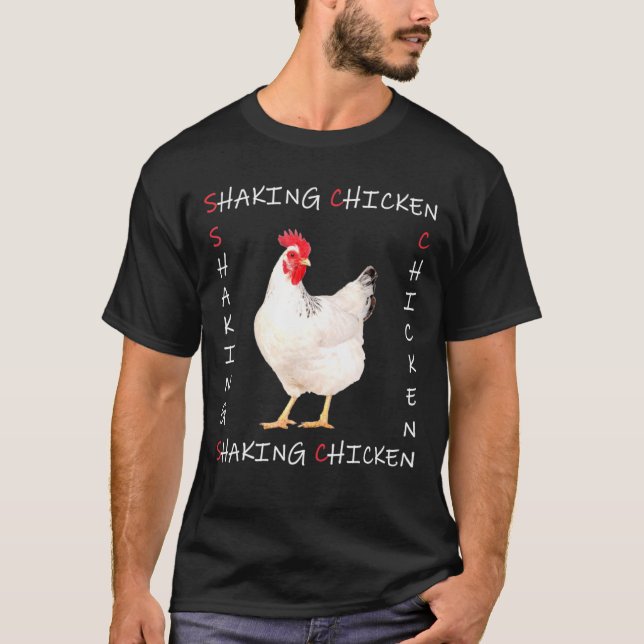 Shaking Chicken Merch T-Shirt (Front)