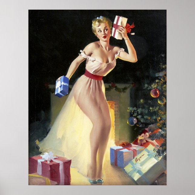 Shaking the Presents Pin Up Poster (Front)