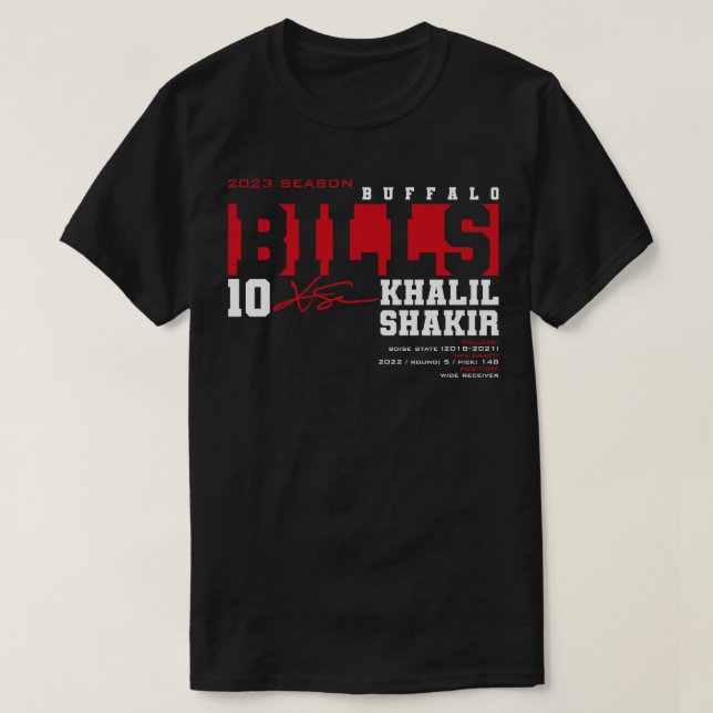 Shakir Bills 2023 T-Shirt (Design Front)