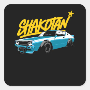 Shakotan Racing Square Sticker