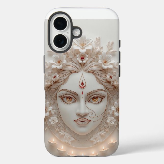 Shakti Within – Minimal Devi Illustration Case-Mate iPhone Case (Back)
