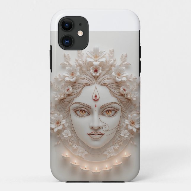 Shakti Within – Minimal Devi Illustration Case-Mate iPhone Case (Back)