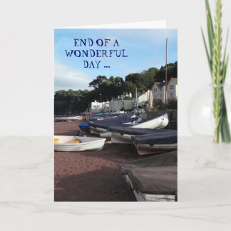Shaldon, End of a wonderful day -  Birthday card