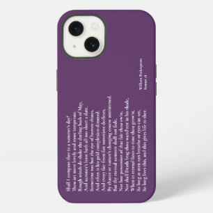 Shall I compare thee to a summer's day? sonnet 18 iPhone 13 Case