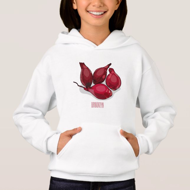 Shallot cartoon illustration (Front)