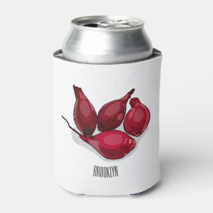 Shallot cartoon illustration can cooler