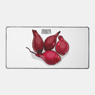 Shallot cartoon illustration desk mat