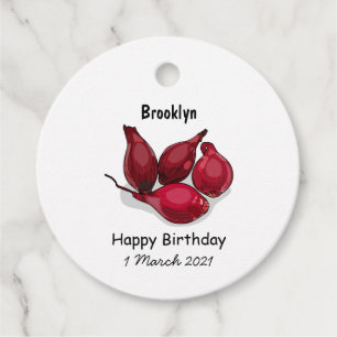 Shallot cartoon illustration favour tags