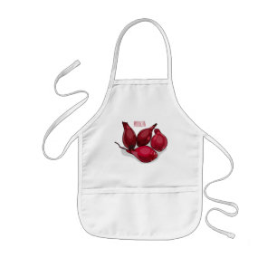 Shallot cartoon illustration kids apron