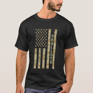 Shallots Cooking Ingredient Flavouring Desert Camo T-Shirt