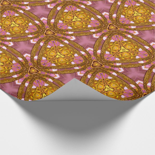 Shallow Creek Past Time Pattern Chic Wrapping Paper (Corner)