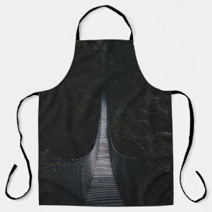 SHALLOW FOCUS PHOTO OF BROWN WOODEN BRIDGE APRON