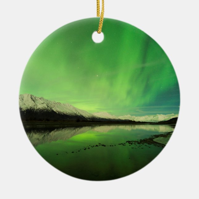 Shallows Aurora Ceramic Ornament (Front)