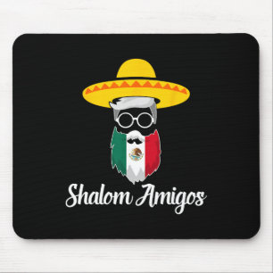 Shalom Amigos - Jewish Mexican Hanukkah Cinco De M Mouse Pad