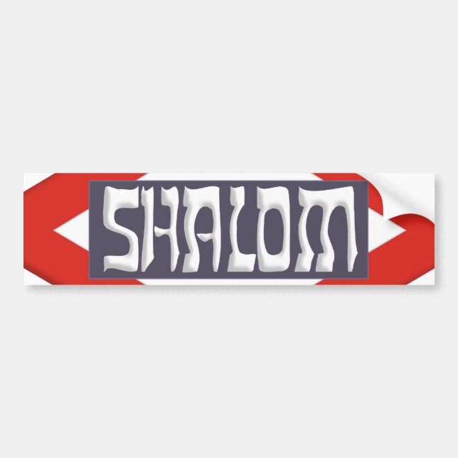 Shalom Bumper Sticker (Front)