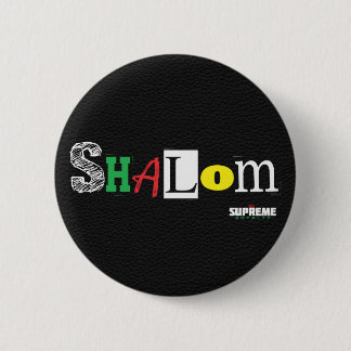 Shalom Button (Black/Tri)