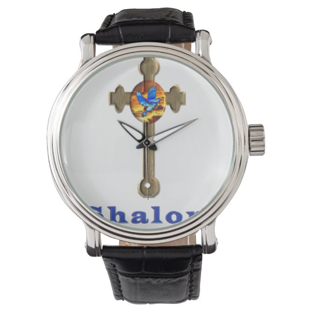 Shalom cross watch (Front)
