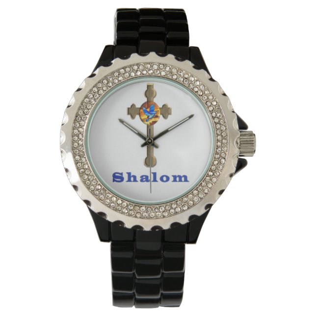 Shalom cross watch (Front)
