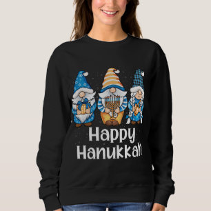 Shalom Gnomes Jew Hanukkah Chanukah Jewish Holiday Sweatshirt