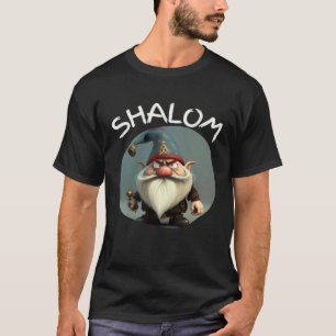 Shalom Gnomes Jewish Gnome s Gnome Hebrew Christi T-Shirt