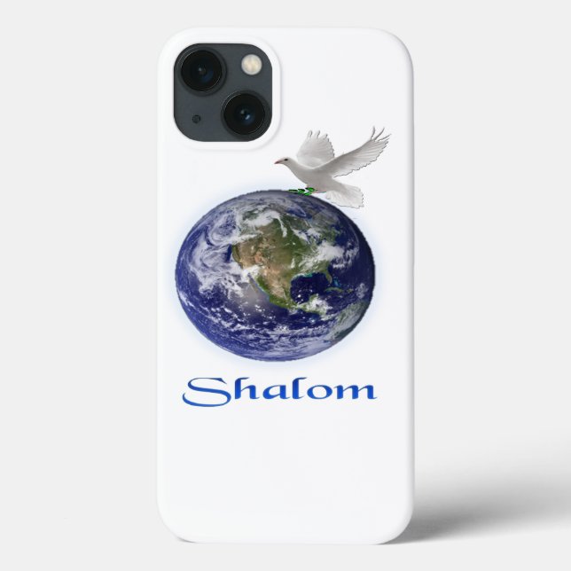 Shalom Jewish Case-Mate iPhone Case (Back)