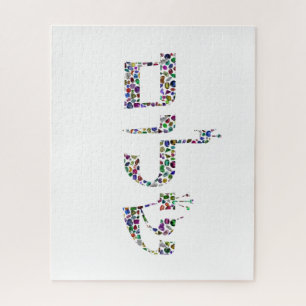 Shalom made with Gemstones in All Colours Jigsaw Puzzle