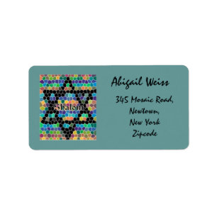 Shalom Mosaic-Star of David Label