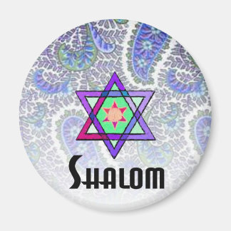 Shalom Paisley blue Magnet