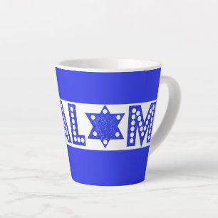 Shalom sparkle modern latte mug