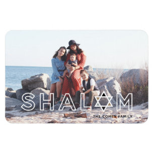 Shalom Star Hanukkah Magnet