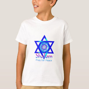SHALOM Star of David_Pray for Peace of Israel T-Shirt